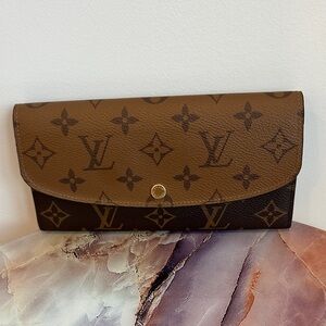 Louis Vuitton Tan and Brown Monogram Wallet